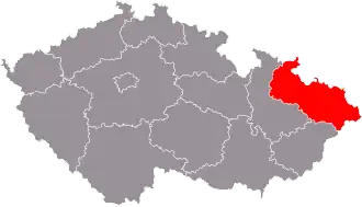 Poziția regiunii Moravia-Silezia