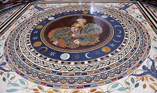 Mozaic clasic (c. sec.III î.Hr.) dintr-o vilă în Tusculum (la 24km SE de Roma), la Muzeele Vaticane