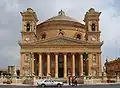 Biserica (Rotunda) "Santa Marija Assunta" din Mosta (cu una din cele mai mari cupole din lume)