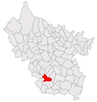 Poziția localității Movila Banului