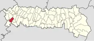 Poziția localității Movilița