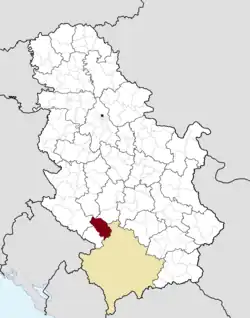 Poziția localității Novi Pazar