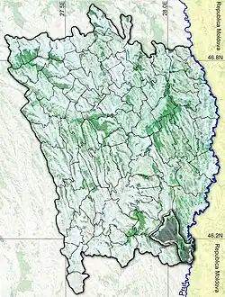 Poziția localității Murgeni