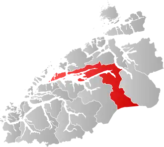 Poziția localității Comuna Molde