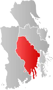 Poziția localității Sandefjord