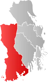 Poziția localității Larvik