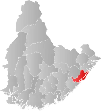 Poziția localității Arendal