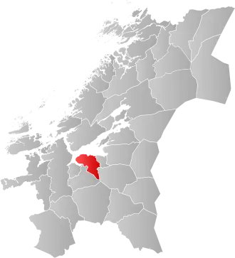 Poziția localității Trondheim