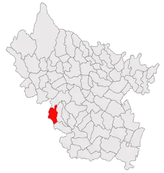 Poziția localității Năeni