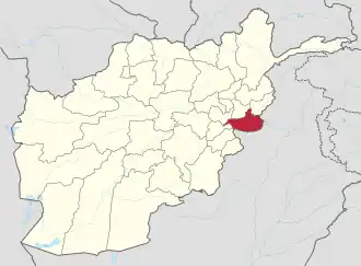 Poziția localității provincia Nangarhar