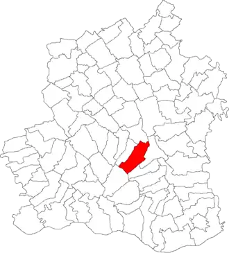 Amplasarea în cadrul județului