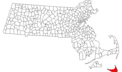Location in Nantucket County in Massachusetts