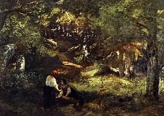 Narcisso Diaz de la Peña: Pădure la Fontainebleau, 1860