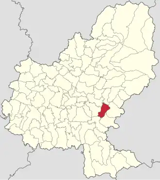 Localizare în cadrul județului