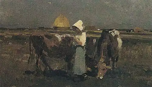 Ciobăniță la Barbizon - la Muzeul Colecțiilor de Artă din București