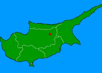 Poziția localității Nicosia