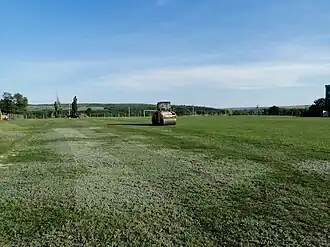 Nivelarea stadionului din Bulboaca