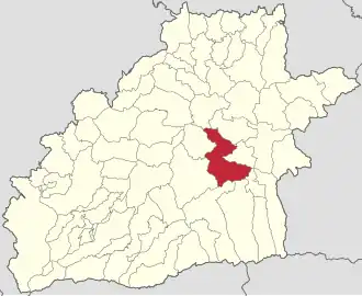 Localizare în cadrul județului