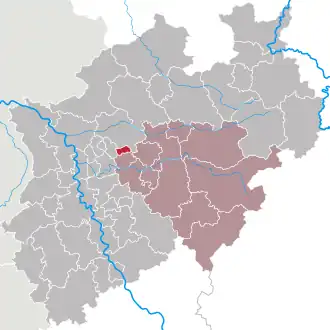 Poziția localității Herne