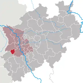 Poziția localității Mönchengladbach