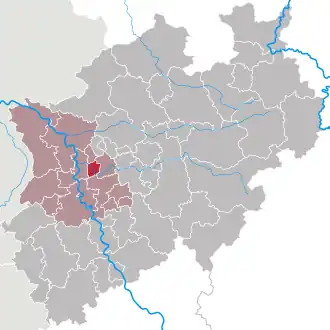 Poziția localității Mülheim an der Ruhr