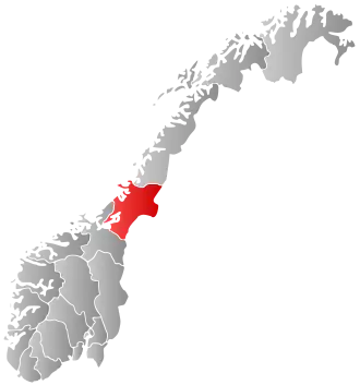 Poziția localității Nord-Trøndelag