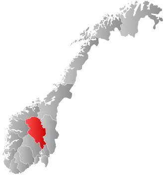 Poziția localității Oppland