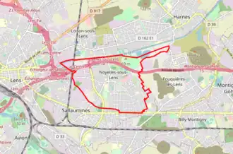 Poziția localității Noyelles-sous-Lens