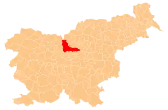 Poziția localității Kamnik