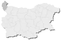 Regiunea Vidin pe harta Bulgariei