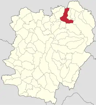 Poziția localității Obreja