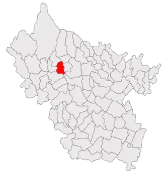 Poziția localității Odăile