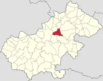 Localizare în cadrul județului