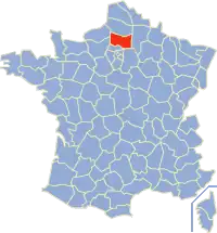 Poziția regiunii Oise