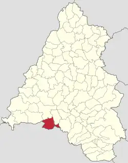 Localizare în cadrul județului