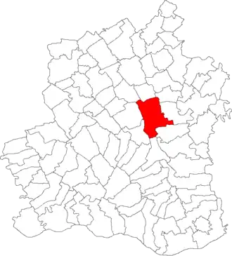 Amplasarea în cadrul județului