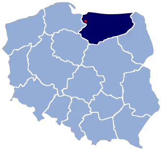 Poziția localității Elbląg