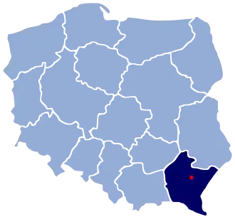 Poziția localității Rzeszów