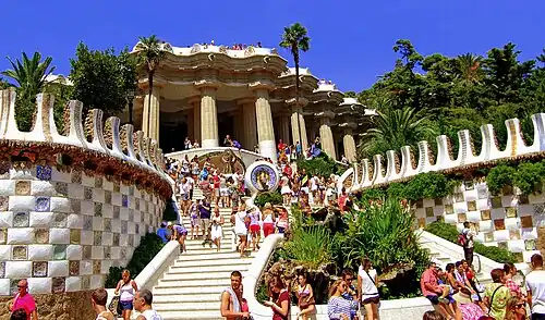 Parcul Güell, un sit al Patrimoniului Mondial UNESCO din 1984
