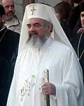 Daniel CioboteaArhiepiscop al Bucureştilor, mitropolit al Munteniei şi Dobrogei, locţiitor al Tronului Cezareei Capadociei şi patriarh al Bisericii Ortodoxe Române