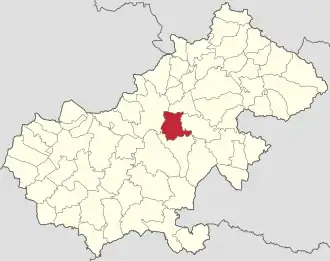 Localizare în cadrul județului