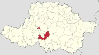 Localizare în cadrul județului