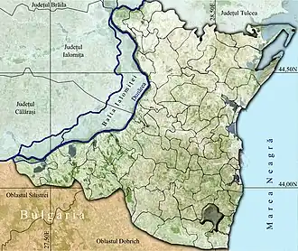 Amplasarea în cadrul județului