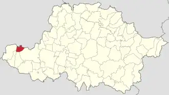 Localizare în cadrul județului