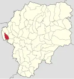 Localizarea în cadrul județului