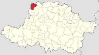 Localizare în cadrul județului