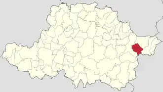 Localizare în cadrul județului