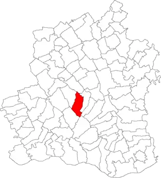 Amplasarea în cadrul județului