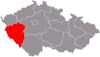 Poziția regiunii Plzeň