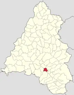 Localizare în cadrul județului